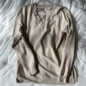 GAP Crewneck Pullover Sweater in Light Beige